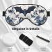 Bat Pattern Sleep Mask - Reusable Soft Blackout Eye Mask for Better Sleep & Travel | Gifts for Him & Her - Buy Online on GoSupps.com