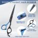 JASON Professional Hairdressing Scissors Set - Hair Cutting & Thinning Scissors 6.5 - Blue/Black Hairdresser Set - Buy Online on GoSupps.com