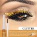 2Pcs Gold Liquid Glitter Eyeliner Set for Women - Sparkly Makeup Liners (Colores 07+13) - Buy Online on GoSupps.com