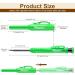 Hiboom 2 Pack Carpenter Pencils with Refills & Sharpener - Ideal Scribe Tool for Construction, Woodworking & Architects - Green - Buy Online on GoSupps.com