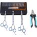 Topgoose 6-Piece Dog Grooming Scissors Set with Safety Round Tip - Professional Tools for Pet Cats Dogs - Curved, Thinning, Straight Scissors, Comb, Nail Clipper, Nail File - Buy Online on GoSupps.com
