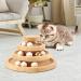 LUPAPA Cat Toys for Indoor Cats with 9 Cat Toy Ball Interactive Wooden Cat Toy Funny Roller Cat Tower Toys M - Buy Online on GoSupps.com