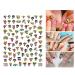 Cute Cartoon Nail Art Sticker Decals - 3D Self-Adhesive Designer Stickers for Women, Kids, and Girls - Manicure Decoration Supplies - 6 Sheets - Buy Online on GoSupps.com