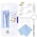 Jsrqt nose pads glasses repair set glasses nose pads 25 pairs of glasses nose pads soft silicone with screws tweezers and glasses cleaning cuisine nasal cushion glasses nose protection for glasses