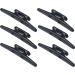 Pack of 6 Black Marine Dock Cleats for Kayak, Canoe, and Boat Mooring - Buy Online on GoSupps.com