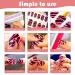 DANNEASY 16 Sheets Glitter & Solid Color Nail Polish Strips - Self Adhesive Gel Wraps for Women - Nail Art Stickers with File & Cuticle Stick - Buy Online on GoSupps.com