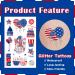 Partywind 194 Metallic Silver Fourth of July Temporary Tattoos - Patriotic Tattoo Stickers for Party Supplies & Favors - Buy Online on GoSupps.com