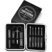 9pcs Nylea Stainless Steel Tweezers Set & Nail Clippers - Precision Slant Tip for Eyebrows, Facial Hair & Ingrown Hair - Men & Women - Buy Online on GoSupps.com