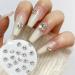 FEIlei 10Pcs Flatback Glass Nails Rhinestones Nail Art Decoration Manicure Accessory - Buy Online on GoSupps.com