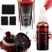 Afflano Fake Blood Halloween Makeup Kit 6 Pcs,Coagulated Blood Gel+Stipple Sponge+Blood Spray/Splatter for Clothes,Special Effects,Zombie,Vampire Monster SFX Makeup,Theater,Stage,Film,Costumes,Cosplay
