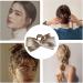 Bow Clips for Women Satin Hairclips | Nonslip Claw Clip Big Bow Hair Barrette Hair Dress Up Accessories for Birthday Show Champagne - Buy Online on GoSupps.com