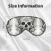 Buy Mexican Skull Print Unisex Sleep Eye Mask | Soft Eye Shade for Travel Yoga & Shift Work - International Shipping Available - Buy Online on GoSupps.com