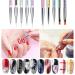 MAGIC ARMOR 10pcs Double Ended Nail Art Brushes with Dotting Tools - Nail Salon Quality Poly Extension Gel Builder Brush Set for DIY Nail Design - Buy Online on GoSupps.com