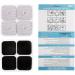 LotFancy TENS Unit Replacement Pads 40 Pcs 2x2 Snap Electrodes Pads Reusable Tens Pads for EMS Muscle Stimulator Using 3.5mm Snap Connector - Buy Online on GoSupps.com