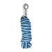 Leading knitting with panic hooks for horse - tiebar trick in different stylish designs leading leash binding pony donkey goat (light blue / blue) light blue / blue