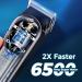 Cordless Men's Hair Clippers Kit - 5 Hour Runtime, 10 Combs, Scissors, Cape - Silver - Buy Online on GoSupps.com