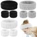 YARIEW 9Pcs Spa Headband and Wrist Washband Set 3 Pieces Makeup Facial Face Wash Headband Head Bands and 6 Pieces Wrist Bands for Washing Face Terry Cloth Headbands for Women and Girls (Set 2)