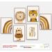 artpin Children's Room Posters - Set of 6 Baby Room Art | Boho Safari Rainbow A4 Prints for Nursery Decor - Buy Online on GoSupps.com