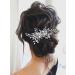 Unicra Silver Rhinestone Bridal Hair Comb - Wedding Headpiece for Women and Girls - Buy Online on GoSupps.com