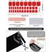 EBANKU 32 PCS Semi Cured Gel Toe Nail Strips - Full Wraps Adhesive Stickers with Nail File - UV/LED Lamp Required - #8 - Buy Online on GoSupps.com