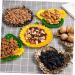 Zerodeko Plant Decor Jewelry Tray Snack Fruit Trays Jewelery Dessert Tray Dried Fruit Plate Round Jewelry Box 18*18 cm As Shown - Buy Online on GoSupps.com
