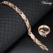Vicmag Lymphatic Drainage Magnetic Bracelet for Women - Titanstahl Ultrast-Strong Magnets Rose Gold Crystal X Shape Gift Box Included - Buy Online on GoSupps.com