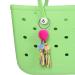 Colorful Pom Pom Charms for Bogg Bag Accessories Charms Boho Embellishments for Beach Tote Bag Rubber Beach Bag Perfect for Personalization and Style(Style 6)