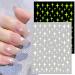 Luminous Nail Art Stickers - 6 Sheets 3D Self Adhesive Fire & Constellation Designs | Glow in the Dark Nail Decoration for Women & Girls - Buy Online on GoSupps.com