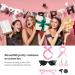 Dtaigou 50s Accessories for Women Headband Drop Earrings Set for 1950s Outfits Cat Eye Glasses with Vintage Polka Dot Hair Bands and Headband for Women Pink One Size - Buy Online on GoSupps.com