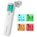 Baby Ear Thermometer Maymocon Infrared Digital Thermometer for Kids Adults Object 4-in-1 Touchless Forehead Thermometer for Home Use with Fever Alarm 1S Reading Memory Function CE Approved With Grey Cap