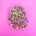 Premium Rainbow Sugar Strands 500g - Edible Multicolored Sprinkles for Baking & Decorating - 8 Vibrant Colors - Ideal for Cupcakes, Cakes, Ice Cream & Desserts - Buy Online on GoSupps.com