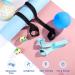 2 Pack Adjustable Yoga Mat Carrier Straps - Easy Cinch Sling for Large Mats - Cotton Exercise Band - Light Blue/Black - Buy Online on GoSupps.com