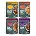 Saffron Road Meal Pouch Variety Pack - Bombay Lentils, Delhi Potatoes, Chickpea Masala, Coconut Curry (4 total packs, 10 oz Each) (4 Flavor Variety Pack, 4 Pack) 4 Flavor Variety Pack 4 Pack