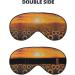 SSIMOO Sunflower Field Sunset Eye Mask - Soft Breathable Sleep Patch for Women | Perfect for Travel & Relaxation - Buy Online on GoSupps.com