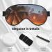 Sunset Hawaiian Palm Tree Eye Mask | Zero Eye Pressure Travel Blackout Sleeping Mask - Buy Online on GoSupps.com