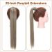 Tess Ponytail Extension - 60 cm Ash Brown & Bleach Blonde Braid | 90g Long Hair Extensions for Effortless Style - Buy Online on GoSupps.com