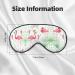 Floral Flamingo Botany Print Eye Mask - Block Out Light for Travel & Sleep | 7.9x4 inch - Buy Online on GoSupps.com