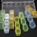 Pill Organizer Box with Snap Lids | 7-Day AM/PM Medium 8 | Detachable Compartments for Pills & Vitamins - International Shipping Available - Buy Online on GoSupps.com