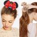 6 Pack Mouse Ears Velvet Sequin Bows Scrunchies for Women, Girls, Kids - Christmas Party Hair Ties - Buy Online on GoSupps.com