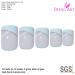 Bling Art False Nails - French Manicure White Glitter | 24 Medium Tips with Glitter Stars | International Shipping - Buy Online on GoSupps.com
