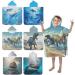 Buy Aiorber Dinosaur Hooded Children's Bath Towel - Microfiber Beach Poncho 76x76cm for Kids & Toddlers Perfect for Boys & Girls - Buy Online on GoSupps.com