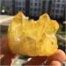Natural Crystal Rough Beautiful Lemon Yellow Plated Quartz Crystal Clusters 90-100g - Buy Online on GoSupps.com