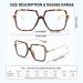 Kaifu Oversized Square Reading Glasses for Men & Women - Blue Light Blocking Multi-Color 2.75 Diopters - Perfect for Large Faces - Buy Online on GoSupps.com