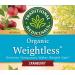 Organic Weightless Women's Herbal Tea - Caffeine Free Cranberry | Traditional Medicinals - 16 Wrapped Tea Bags - Buy Online on GoSupps.com