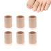 Toe Cushion Tubes Set of 6 Soft Gel Protectors for Corns Blisters Calluses - Toe Sleeves for Pain Relief Value Pack-M