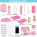 Professional Lash Extension Kit - USB Eyelash Fan Strong Glue 0.07D Curl 8-15mm Sizes - Perfect for Beginners | Pink B - Buy Online on GoSupps.com