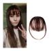 Bangs Hair Clip Fake Synthetic Air Bangs Clip-in Hair Extension Fringe Natural False Blunt Hairpiece Clip in Front Neat air bangs with with Temples for Women Hairpieces (Size : 1 PC Color : K18-2M3 1 PC K18-2M33