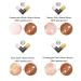 Face Body Dazzling Cream Liquid Highlighter - Sakura Pink+Warm Brown 02 | Waterproof Glitter Luminizer for Women - Buy Online on GoSupps.com