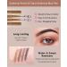 2-in-1 Eyebrow Pen & Brow Freeze Gel - Waterproof Long-Lasting Definer & Setter - Light Brown - Smudge-Proof Crayon Pomade & Clear Wax Pencil for Natural Look - Buy Online on GoSupps.com