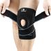 NEENCA Knee Brace with Side Stabilizers & Patella Gel Pads, Adjustable Compression Knee Support Braces for Knee Pain, Meniscus Tear,ACL,MCL,Arthritis, Joint Pain Relief,Injury Recovery-4 Sizes. AC-54 Medium